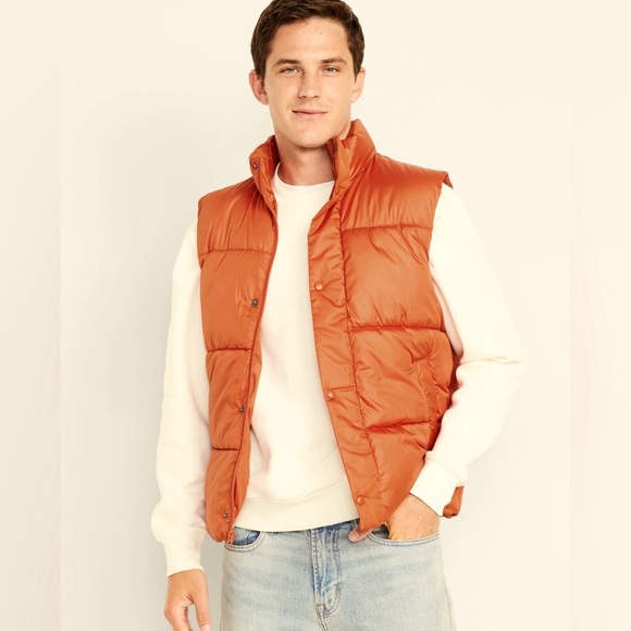 L.L. Bean Other - Men’s L.L Bean Orange Puffer Vest XL Reg LIKE NEW